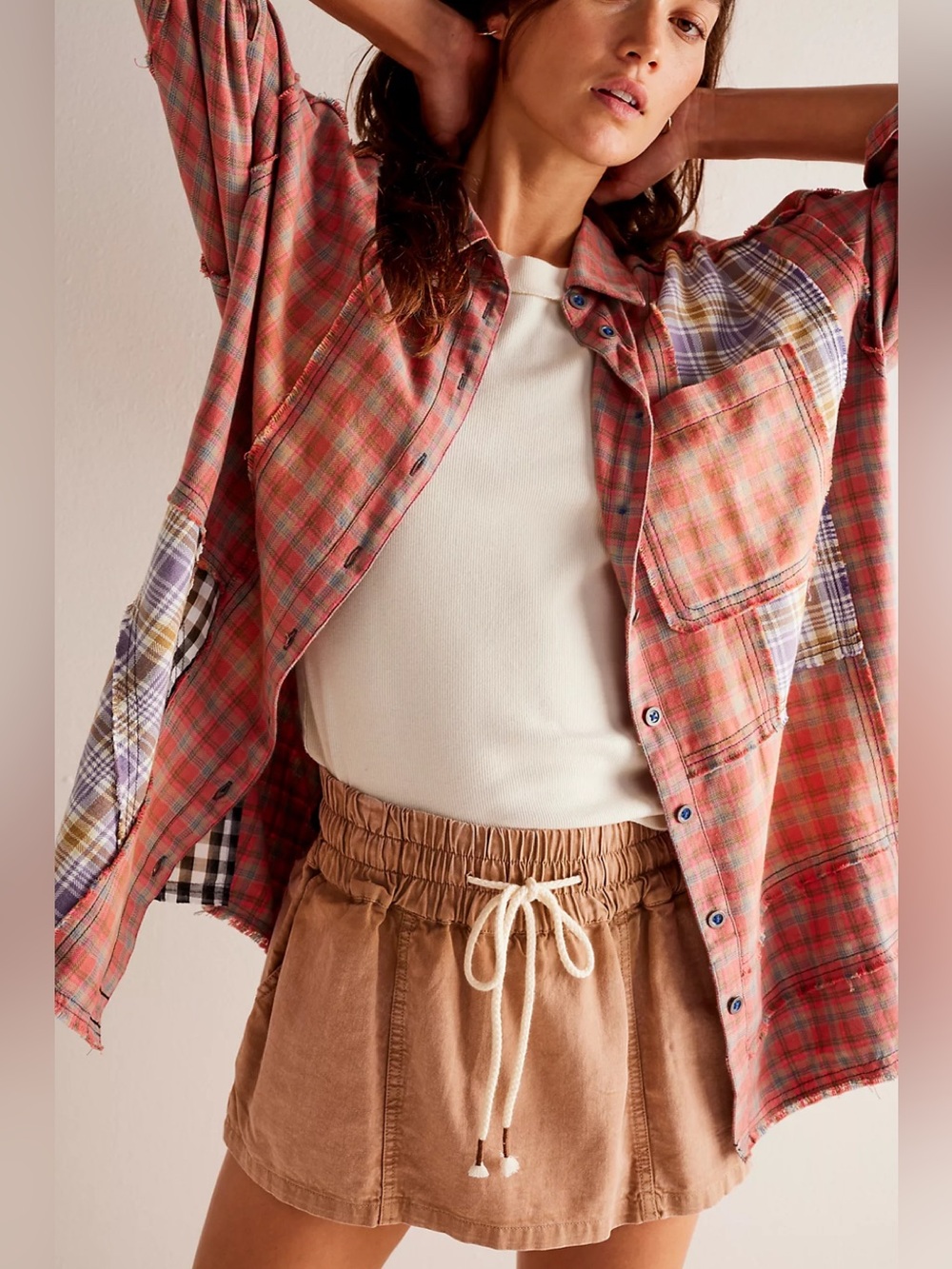 We the Free Boyfriend Plaid